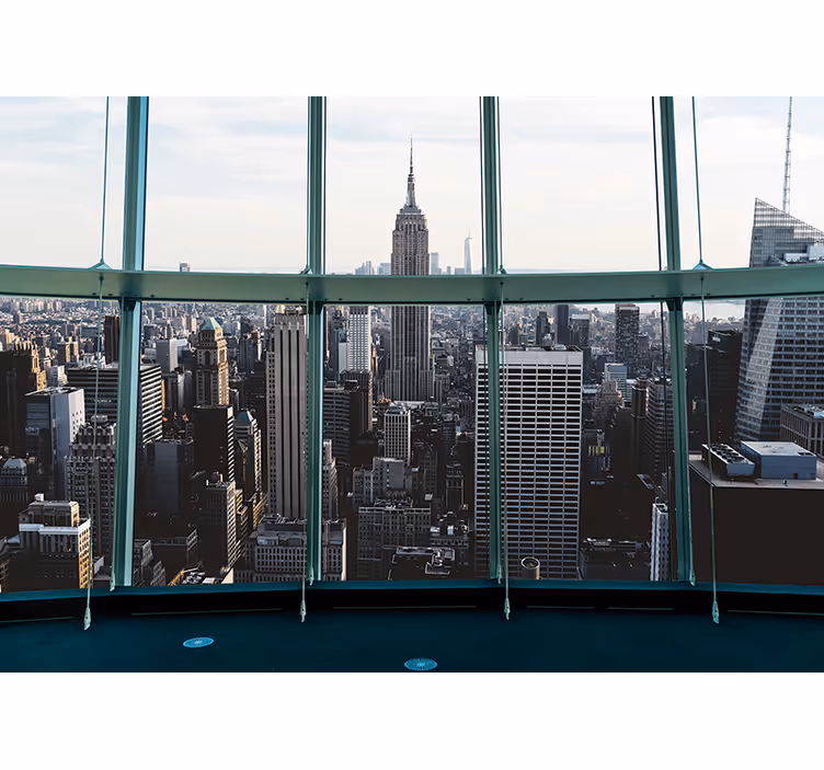 Fototapeter new york empire state stadsvy - Tenstickers