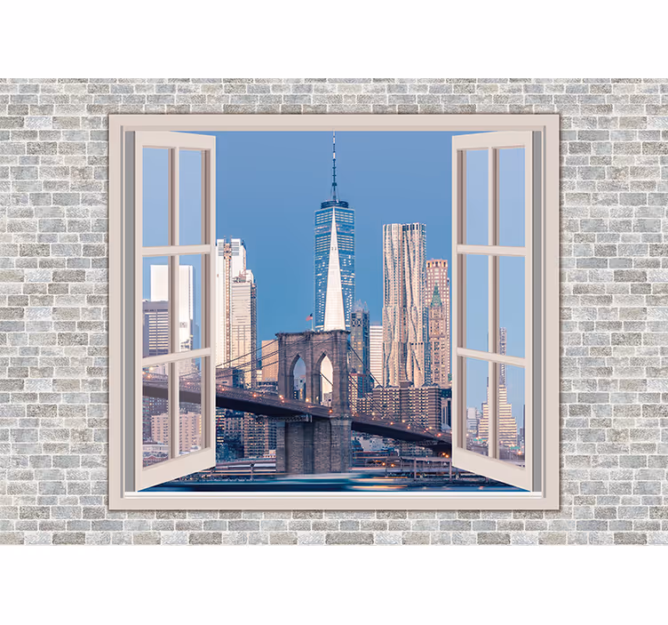 Manhattans vyer ren himmel Fototapeter New York - Tenstickers
