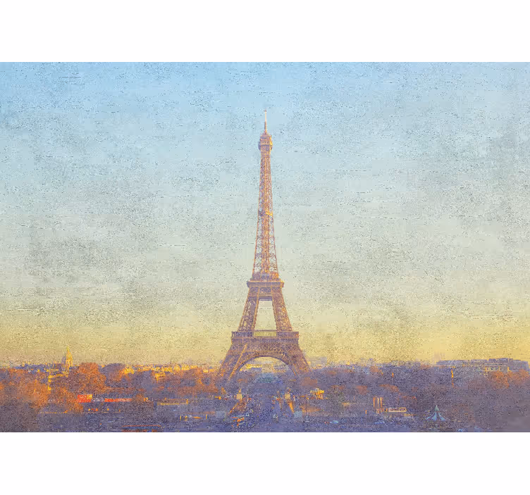Fototapeter paris eiffeltornet skymning - Tenstickers
