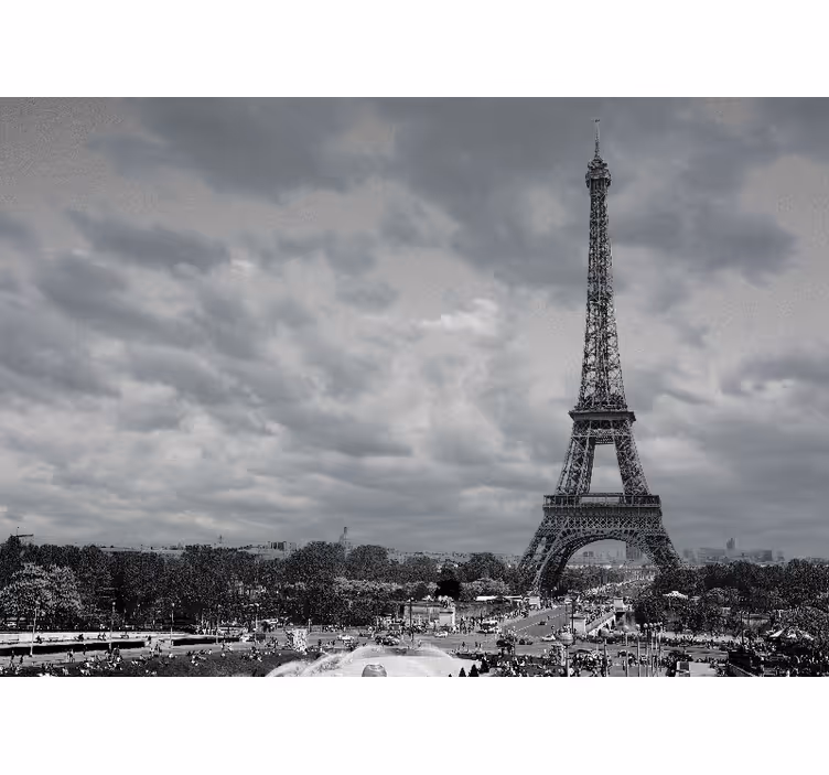 Fototapeter paris eiffeltornets utsikt - Tenstickers