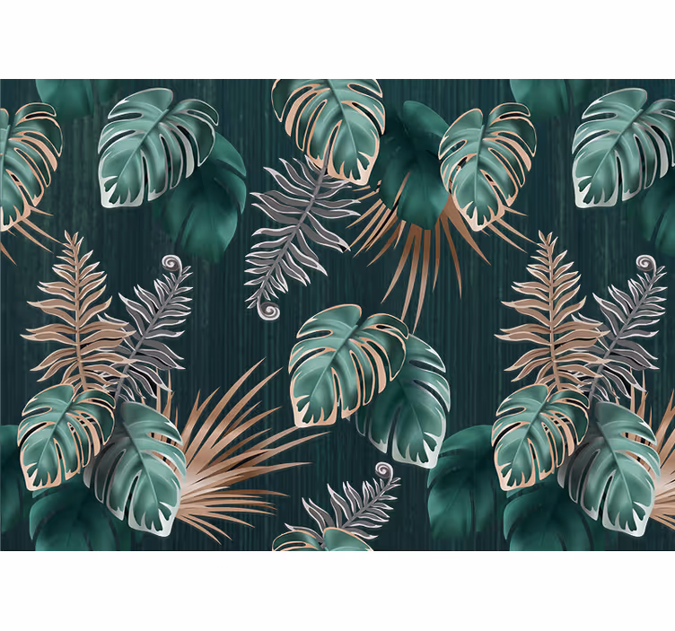 Fototapeter natur tropiska blad inspirationer - Tenstickers