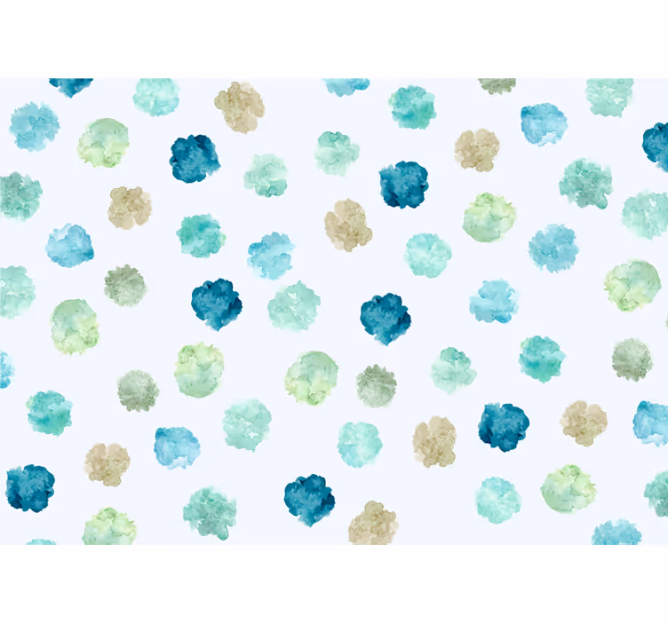 Fototapeter Övriga blommor vattenfärg blommönster - Tenstickers