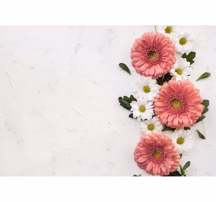 Fototapeter blommor rosa blomsterarrangemang - Tenstickers