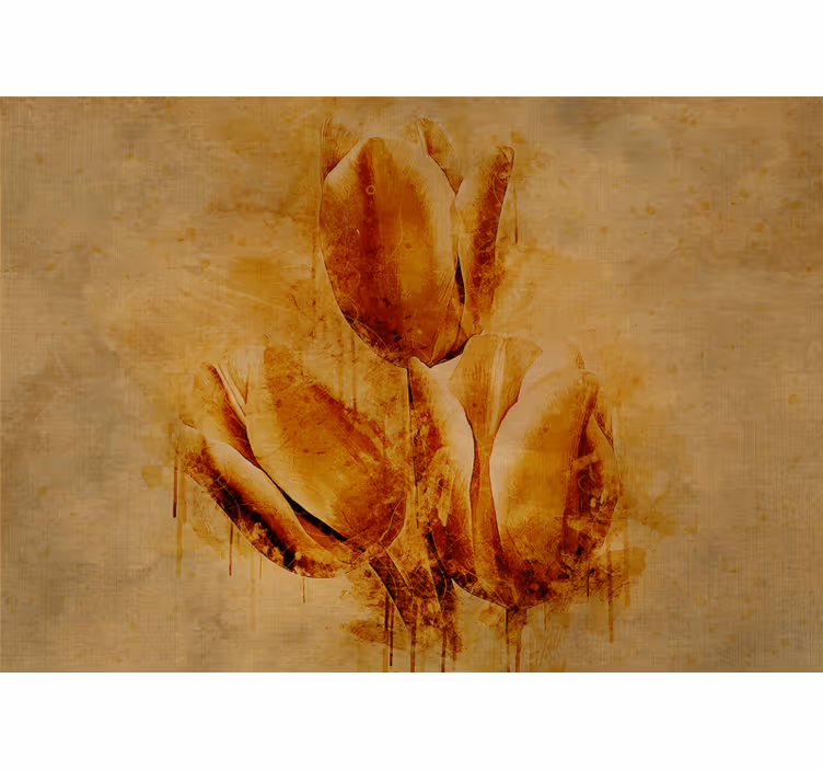 Fototapeter blommor elegant tulpanarrangemang - Tenstickers