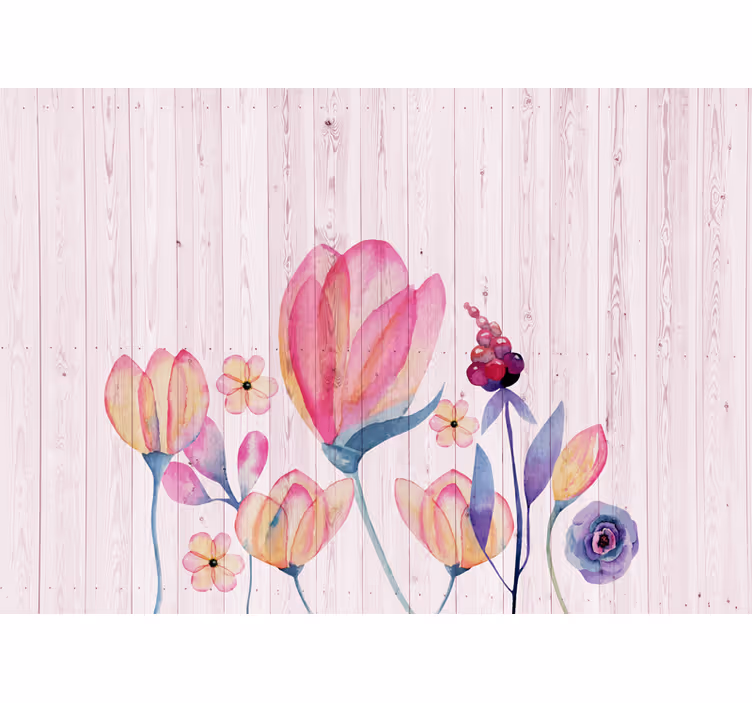 Fototapeter blommor graceful flower arrangement - Tenstickers