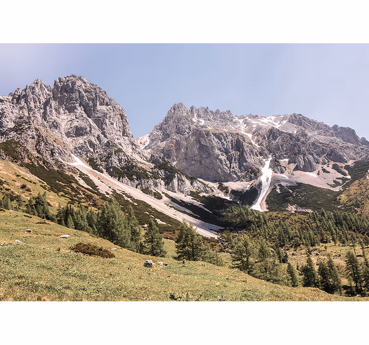 Fototapeter landskap alpin lugnet - Tenstickers