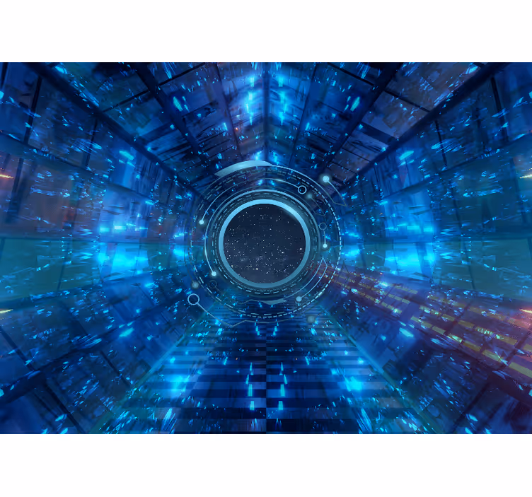 Fototapeter rymden 3d kosmiskt portal - Tenstickers