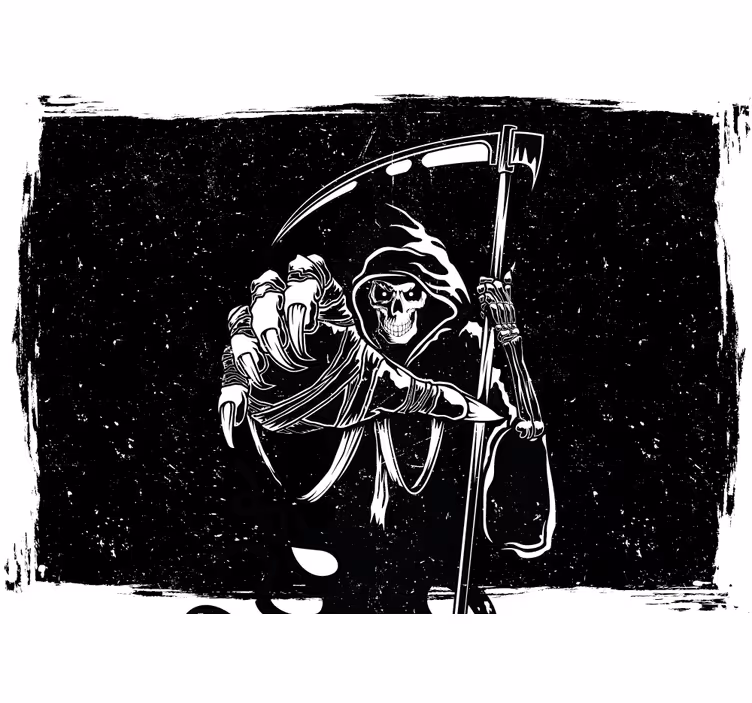 Fototapeter halloween dödens Åkare illustration - Tenstickers