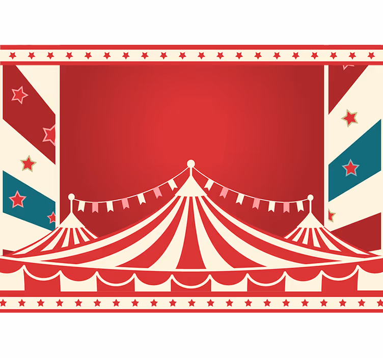 Fototapeter kärlek cirkustältets glädje - Tenstickers
