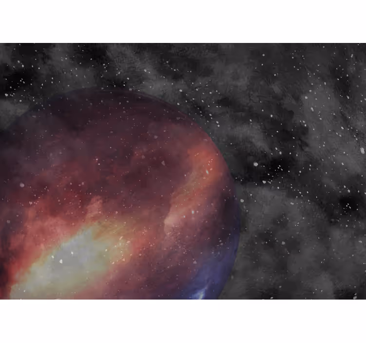 Fototapeter rymden celestial lila kula - Tenstickers