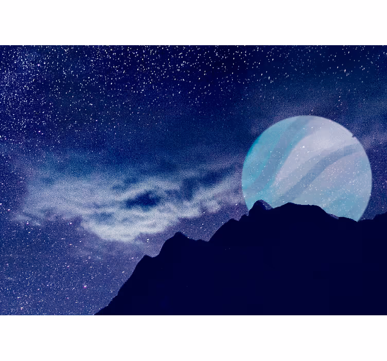 Fototapeter rymden stjärnklar natt himmel - Tenstickers