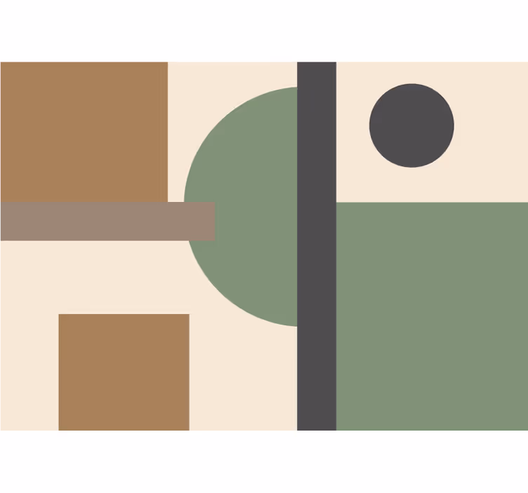 Fototapeter abstrakt geometrisk formorganisation - Tenstickers