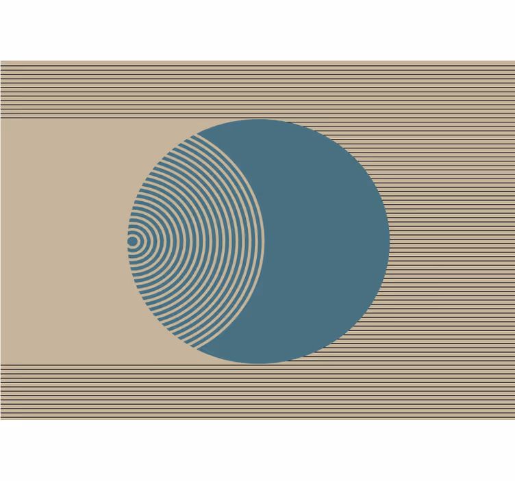 Geometriska cirkelmönster Fototapeter abstrakt - Tenstickers