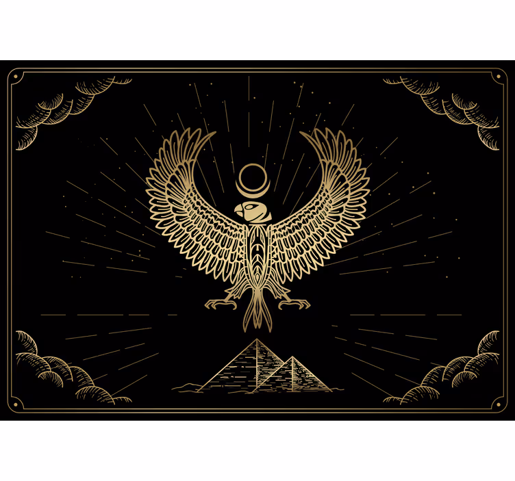 Fototapeter djur Örn emblem design - Tenstickers