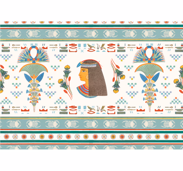 Fototapeter konst egyptisk kvinna profil - Tenstickers
