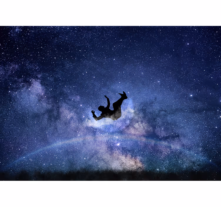 Fototapeter rymden svävande kosmisk resa - Tenstickers