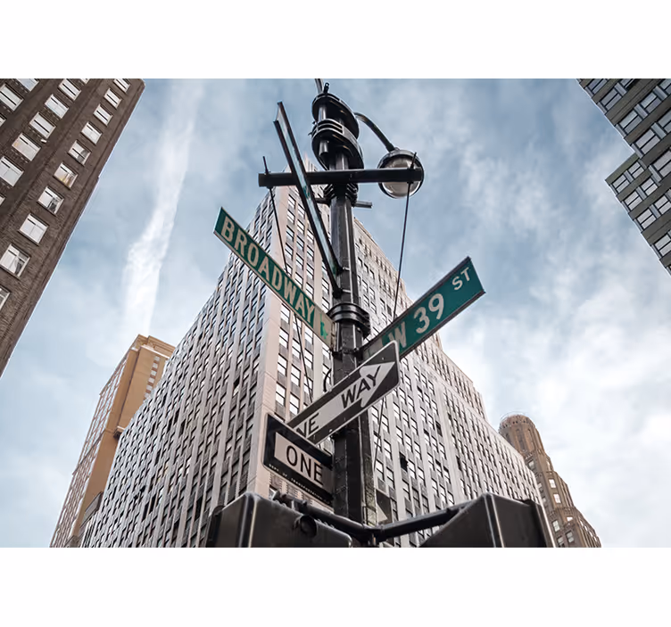 Fototapeter new york broadway gatunamn - Tenstickers