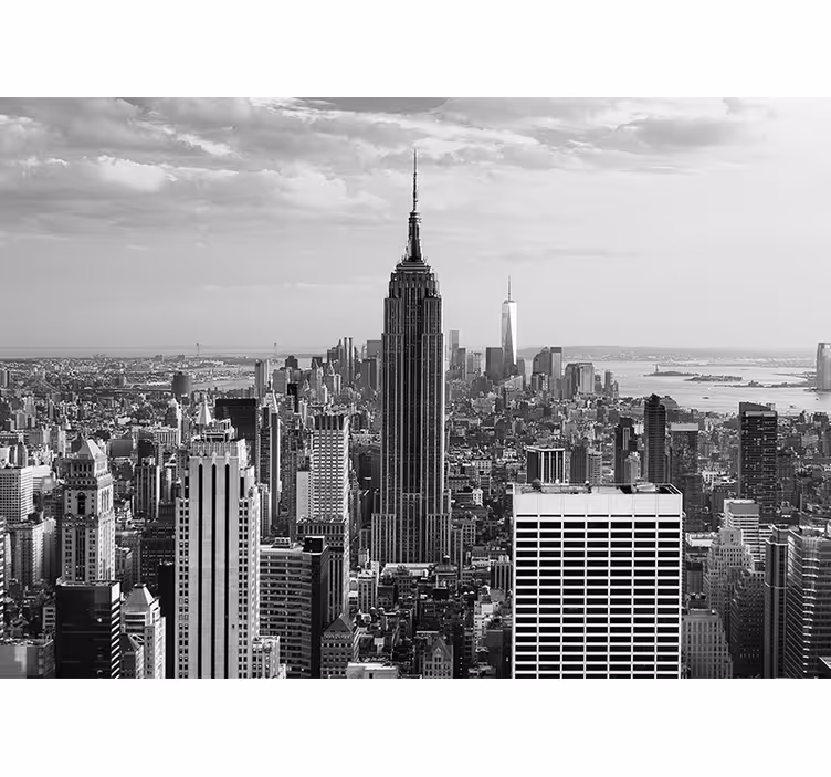 Fototapeter new york empire state stadsmiljö - Tenstickers