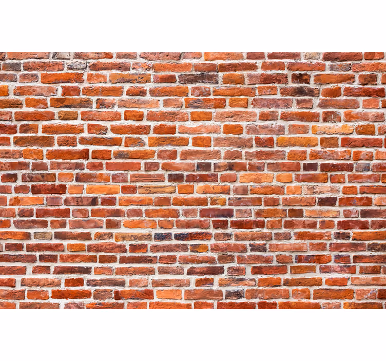 Fototapeter tegelstenar rustik tegelstensmönster - Tenstickers