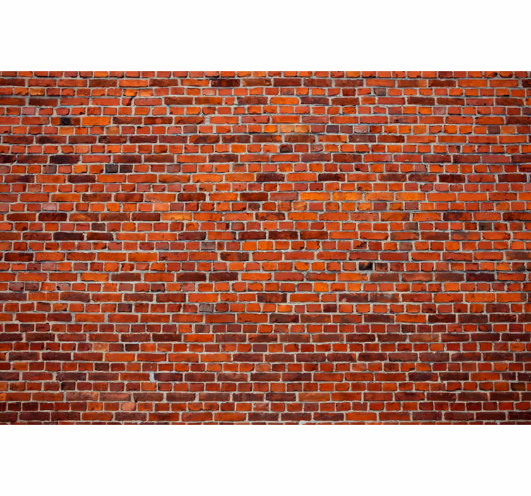 Fototapeter tegelstenar rustikt tegelmönster - Tenstickers