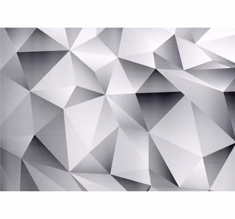 Silver kosmiskt geometriskt mönster fototapeta - Tenstickers