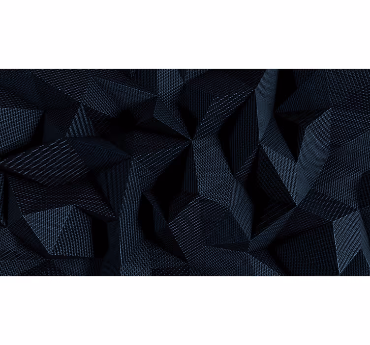 Mörkt tyg geometrisk 3d fototapeta - Tenstickers