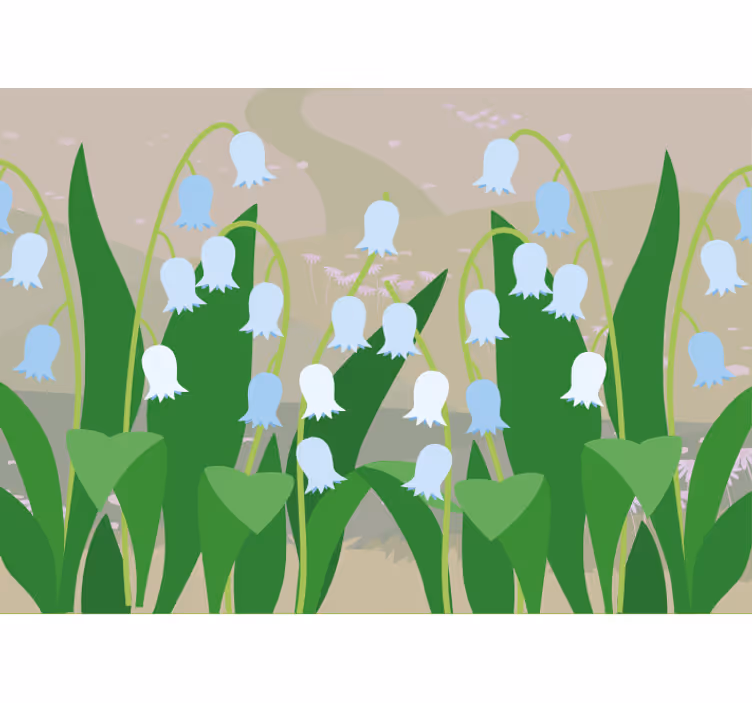 Fototapeter blommor fina blommor - Tenstickers