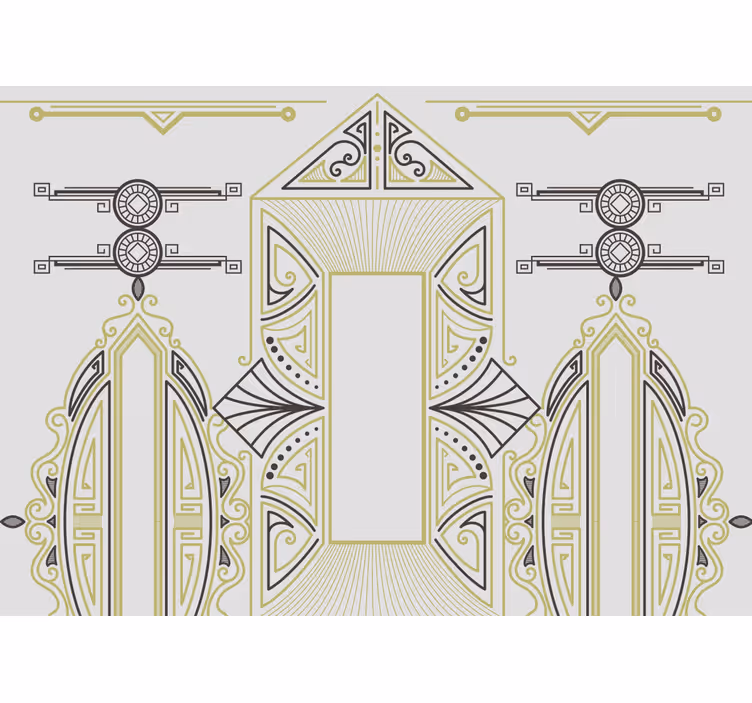Fototapeter konst geometrisk elegans - Tenstickers