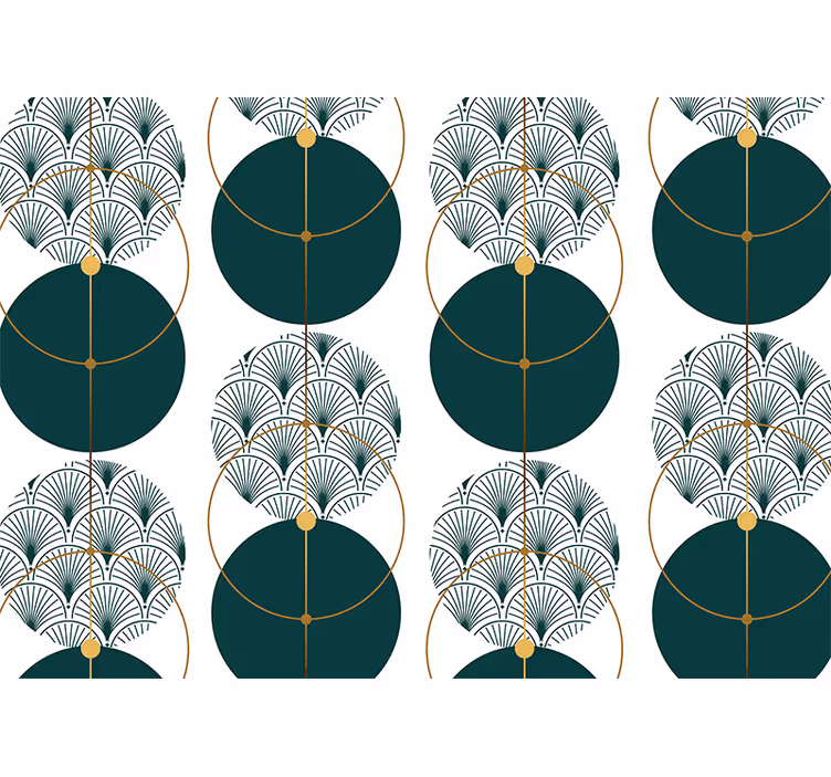 Fototapeter textur och mönster geometriska fläktmönster - Tenstickers