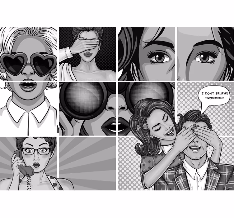 Fototapeter konst pop art uttryck - Tenstickers