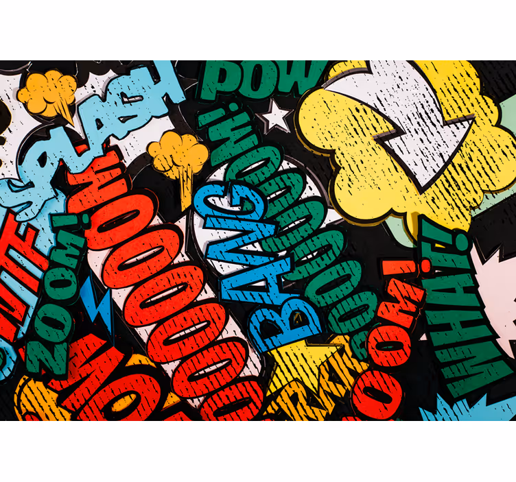 Fototapeter urban konst serieromanljud - Tenstickers