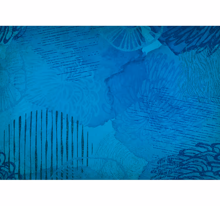 Fototapeter abstrakt blå texturerade mönster - Tenstickers