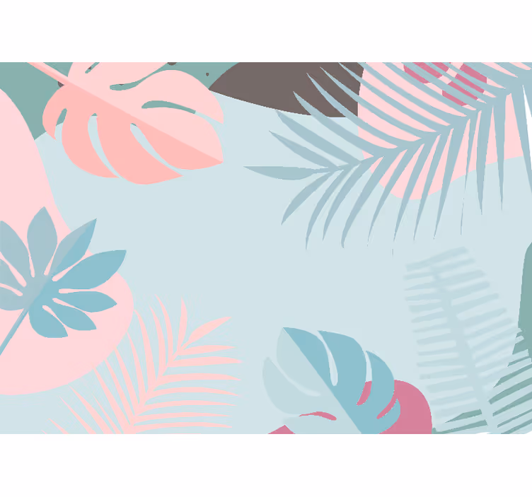 Fototapeter natur tropiska blad egenskaper - Tenstickers