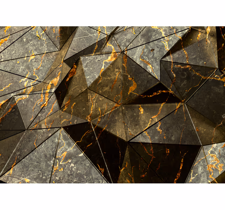 Fototapeter textur och mönster geometrisk stenemblem - Tenstickers