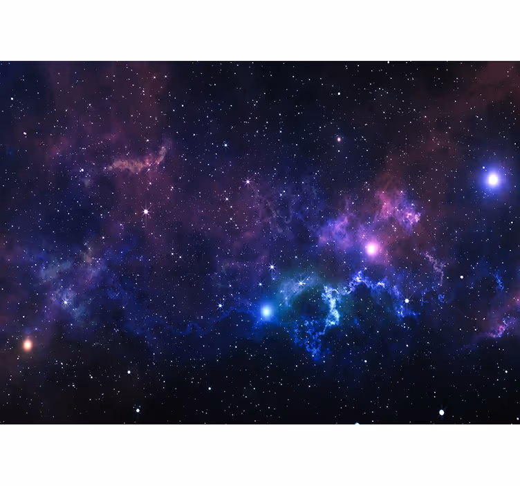 Universum med tusentals stjärnor fototapet - Tenstickers