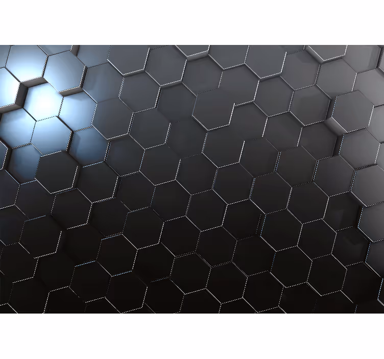 Hexagonal mönsterdesign Fototapeter Textur och mönster - Tenstickers
