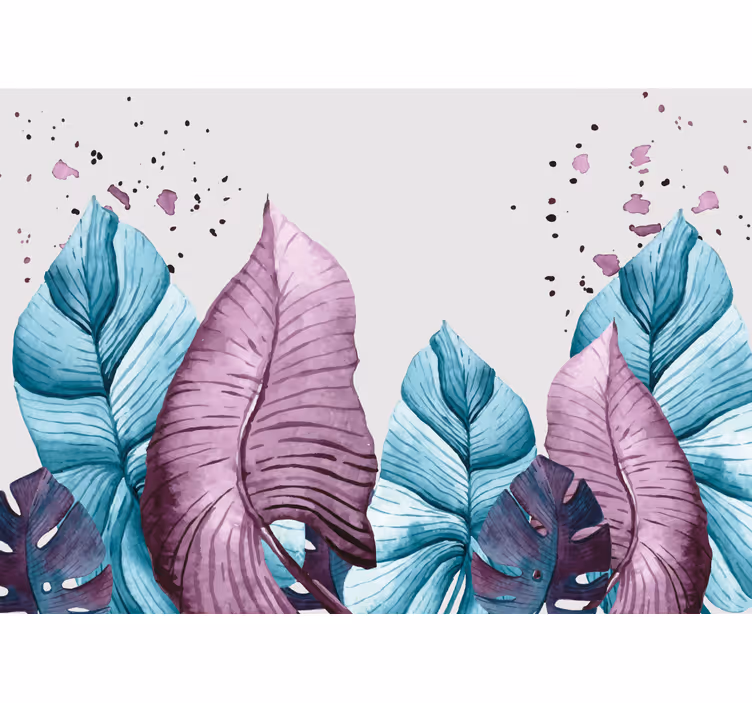 Fototapeter natur stora bladmönster - Tenstickers