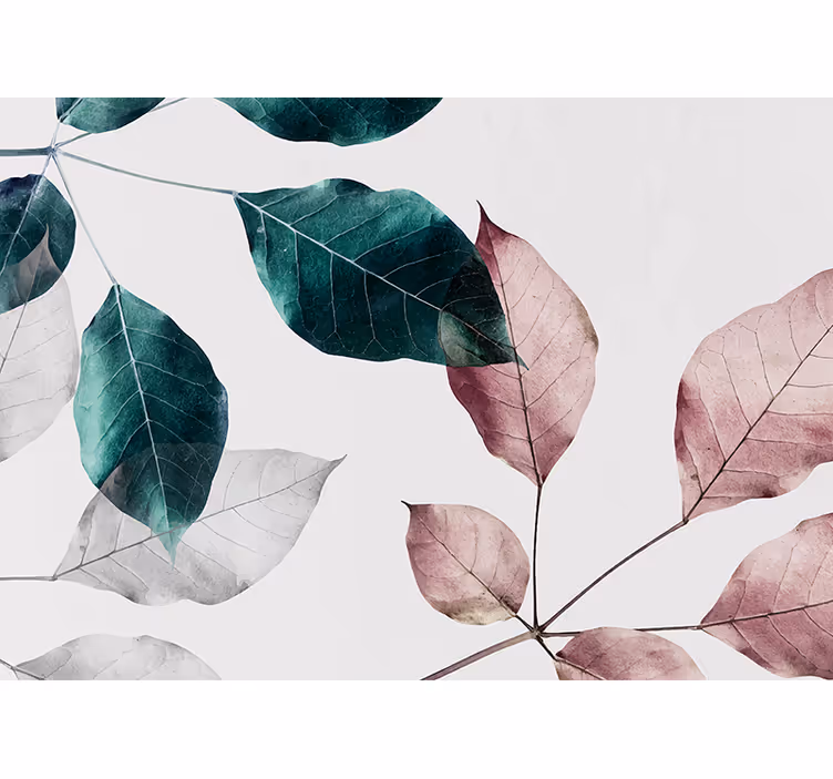 Fototapeter natur eleganta blad elementen - Tenstickers