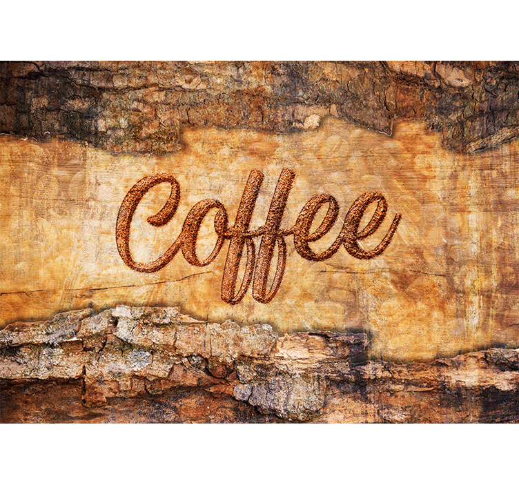 Fototapeter fraser kaffe texturerad design - Tenstickers