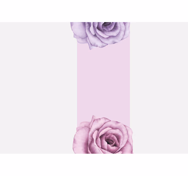 Fototapeter blommor lila ros design - Tenstickers