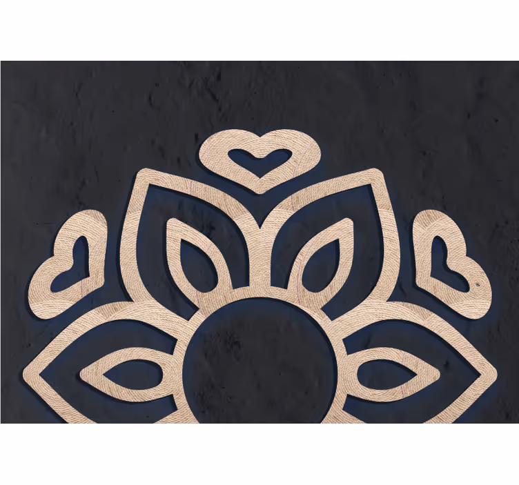 Fototapeter buddha hjärtlotusdesign - Tenstickers