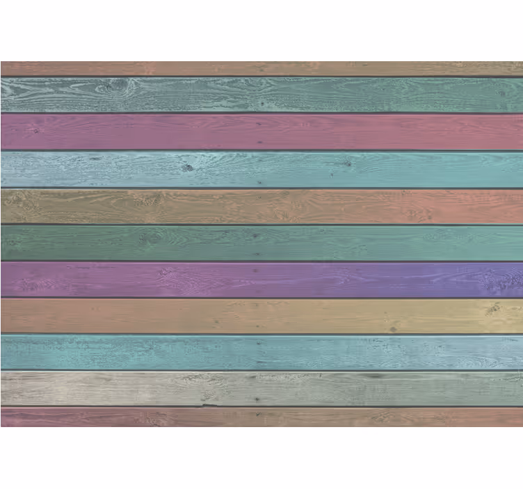 Trä "boho stil" plankor fototapeta tapeter - Tenstickers