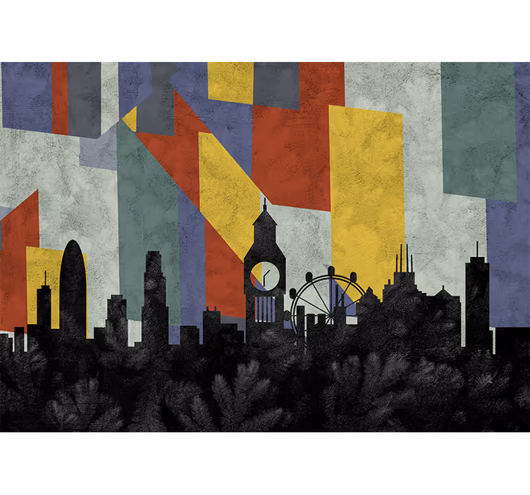 Vintage london city london fototapet - Tenstickers