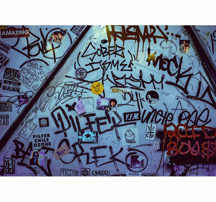 Fototapeter urban konst graffiti konst - Tenstickers