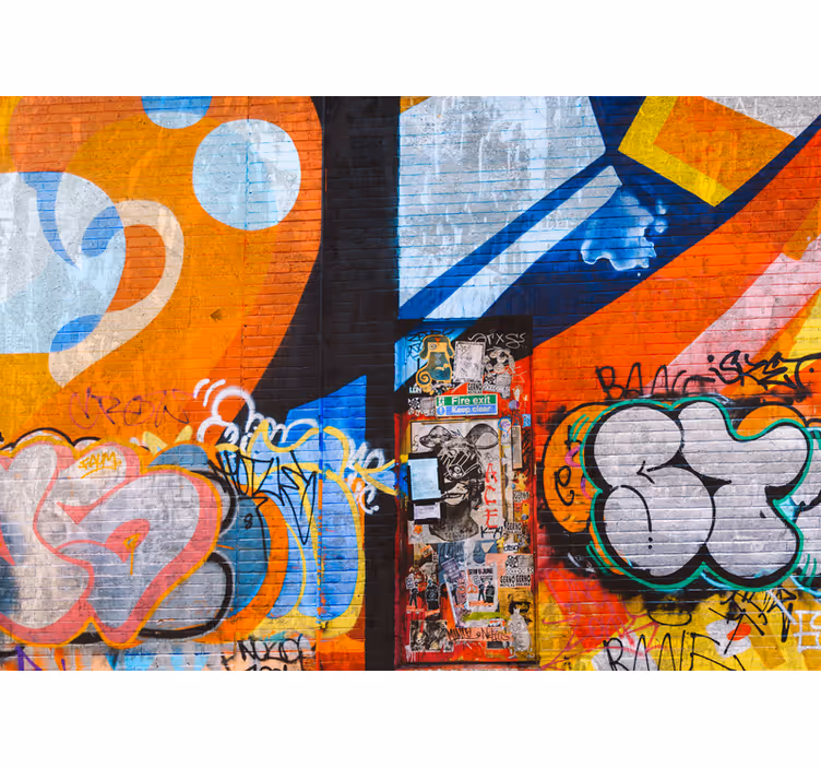 Fototapeter urban konst livliga urbana taggar - Tenstickers