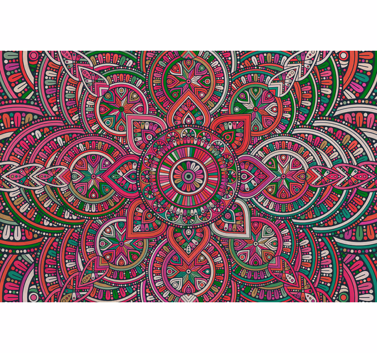 Boho mandala konst fototapeter - Tenstickers