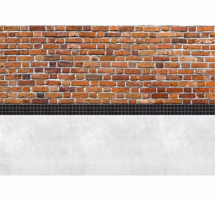 Tegelstenar med kakel fototapeter - Tenstickers