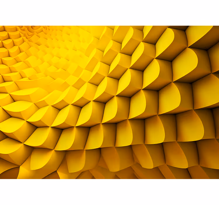 Futuristisk geometri Fototapeter 3D-effekter - Tenstickers