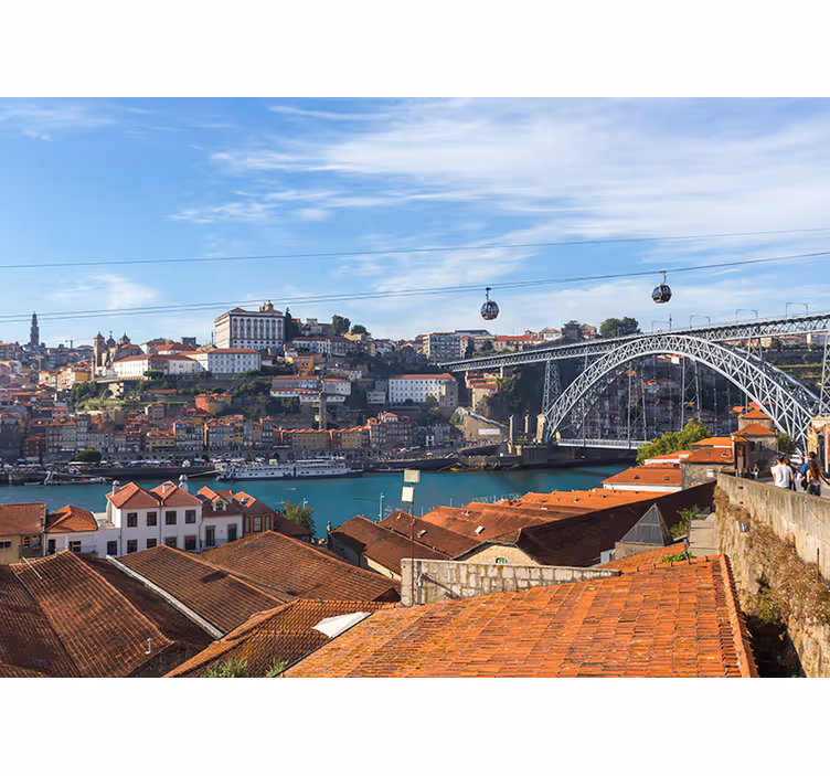 Fototapeter Övriga städer och länder porto flodutsikt - Tenstickers