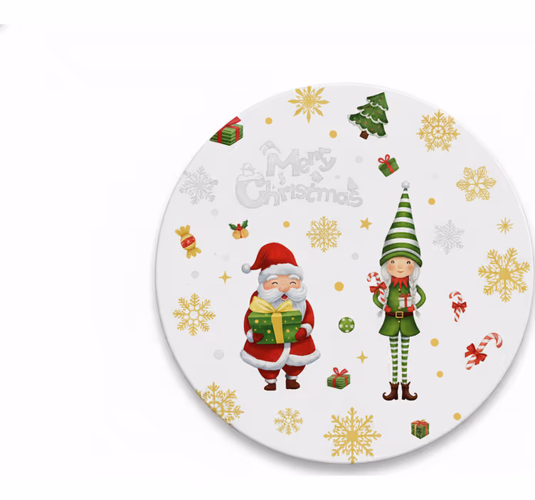 Julunderlägg tomte med älv - Tenstickers